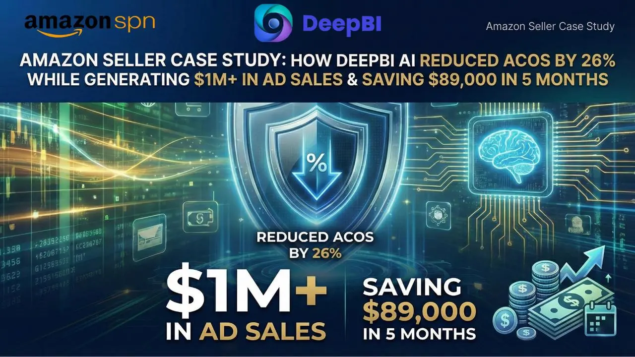Amazon Seller Case Study: How DeepBI AI Reduced ACOS by 26% While Generating $1M+ in Ad Sales and Saving $89,000 in 5 Months